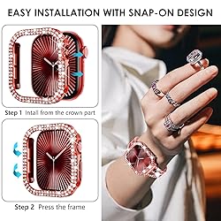 Wingle 2 Pack Bling Case for Apple Watch Series 10