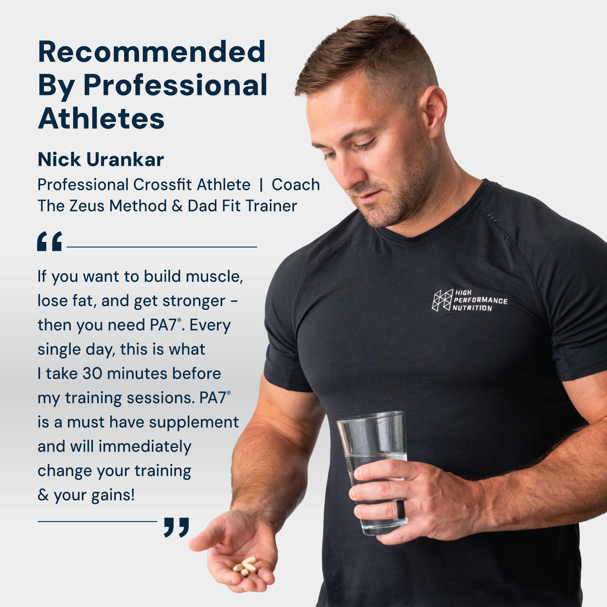 HPN PA(7) Phosphatidic Acid Muscle Builder Top Natural Muscle Builder - Boost mTOR | Build Mass and Strength from Your Workout | 30 Day Supply