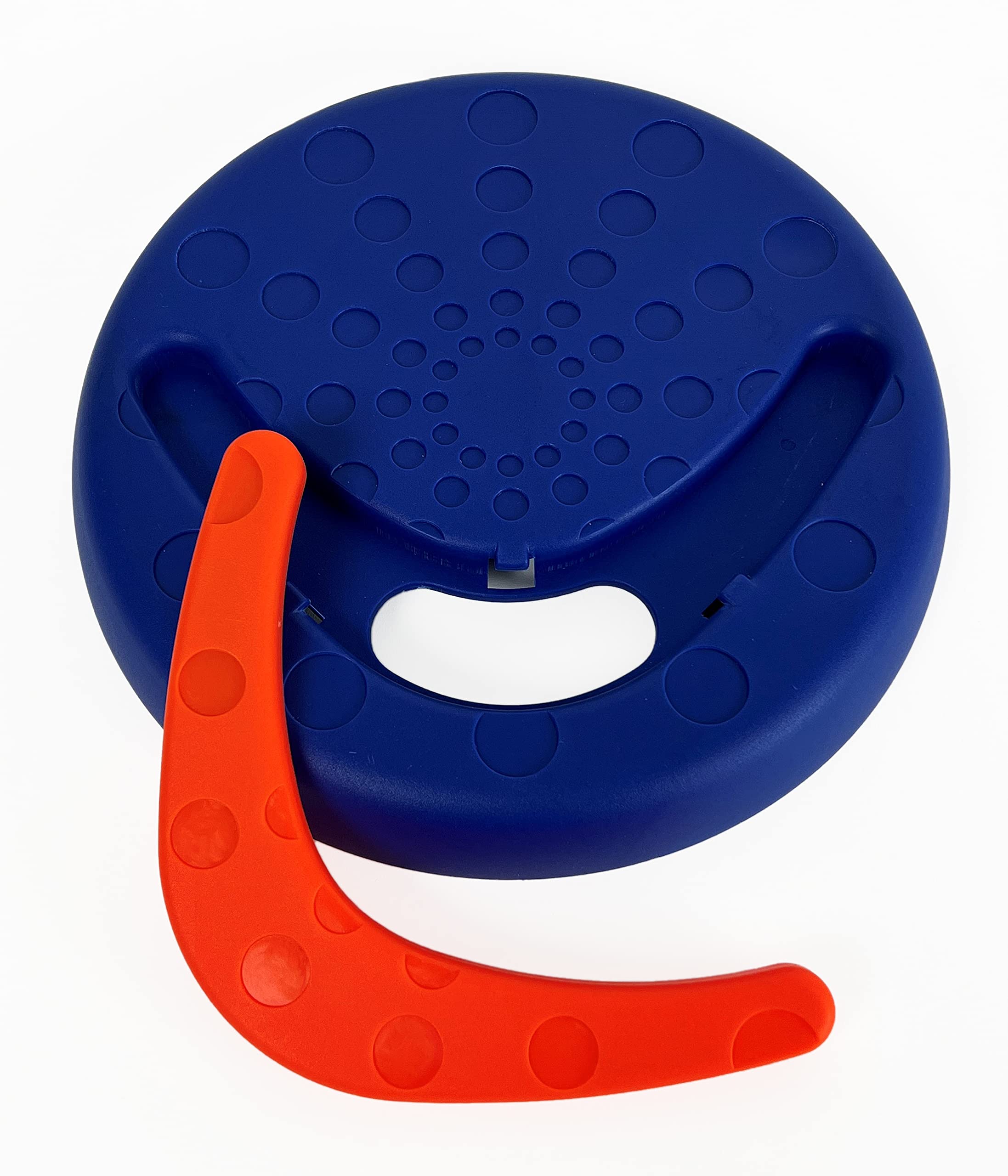 Green Jem The Pet Store Blue Frisbee With Boomerang Dog Toy, Ideal For Throwing And Retrieval Games, Promotes Your Dogs Desire To Play, Encourages Healthy Exercise