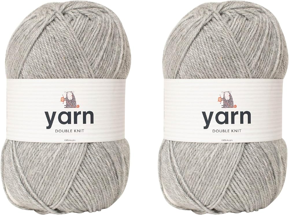 Korbond DK Light Silver Grey Yarn 200g Acrylic Double Knit 870m