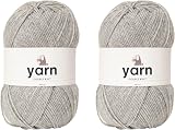 Korbond DK Light Silver Grey Yarn 200g Acrylic Double Knit 870m