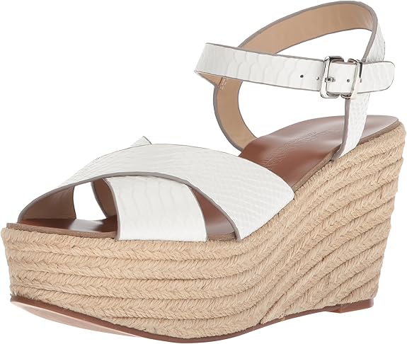 Amazon.com | Chinese Laundry Kristin Cavallari Women's Mikah Espadrille Wedge Sandal, White 