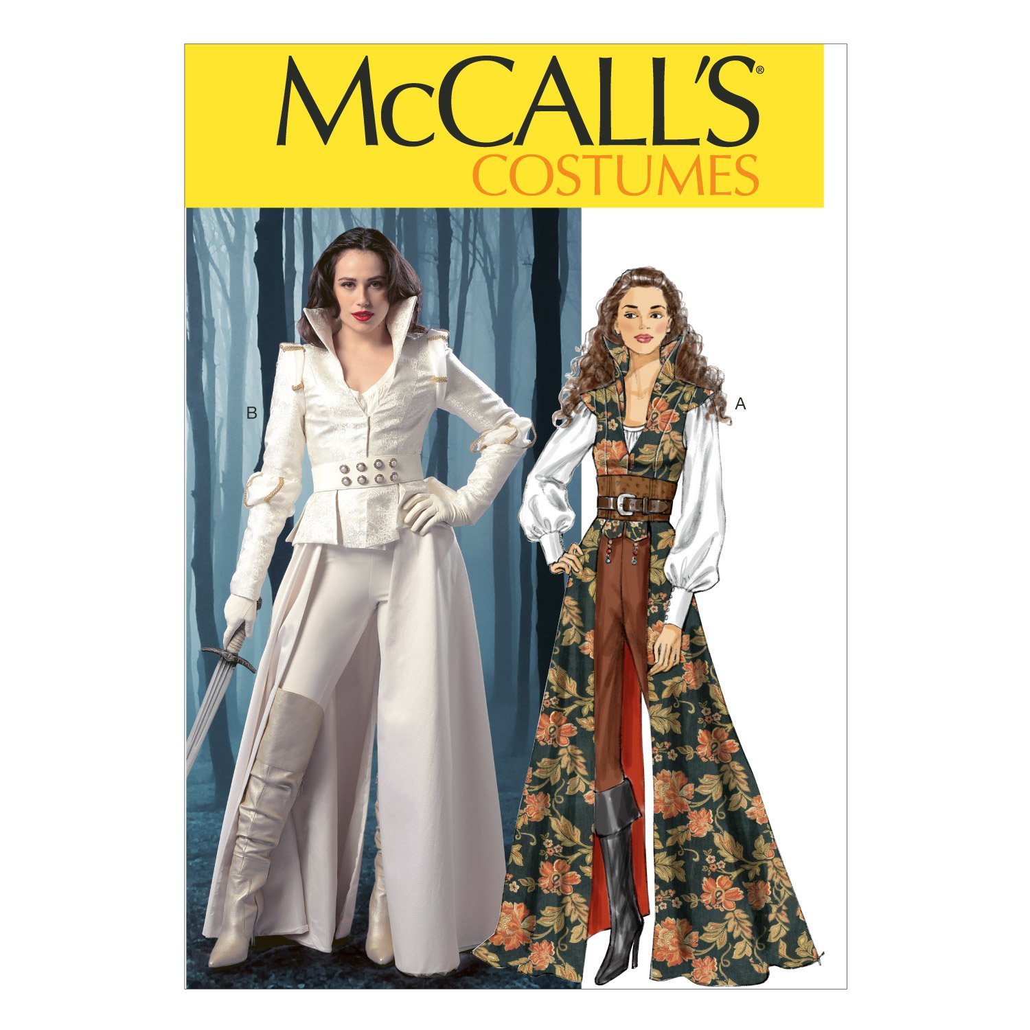 McCall's Patterns M6819 E5 14 - 16 - 18 - 20 - 22 Misses' Costumes, Pack of 1, White