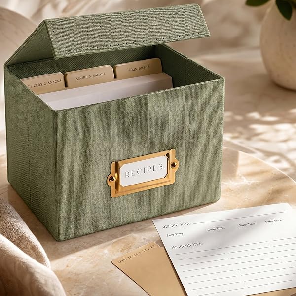 Amazon.com: Galison William Morris Recipe Box (32638