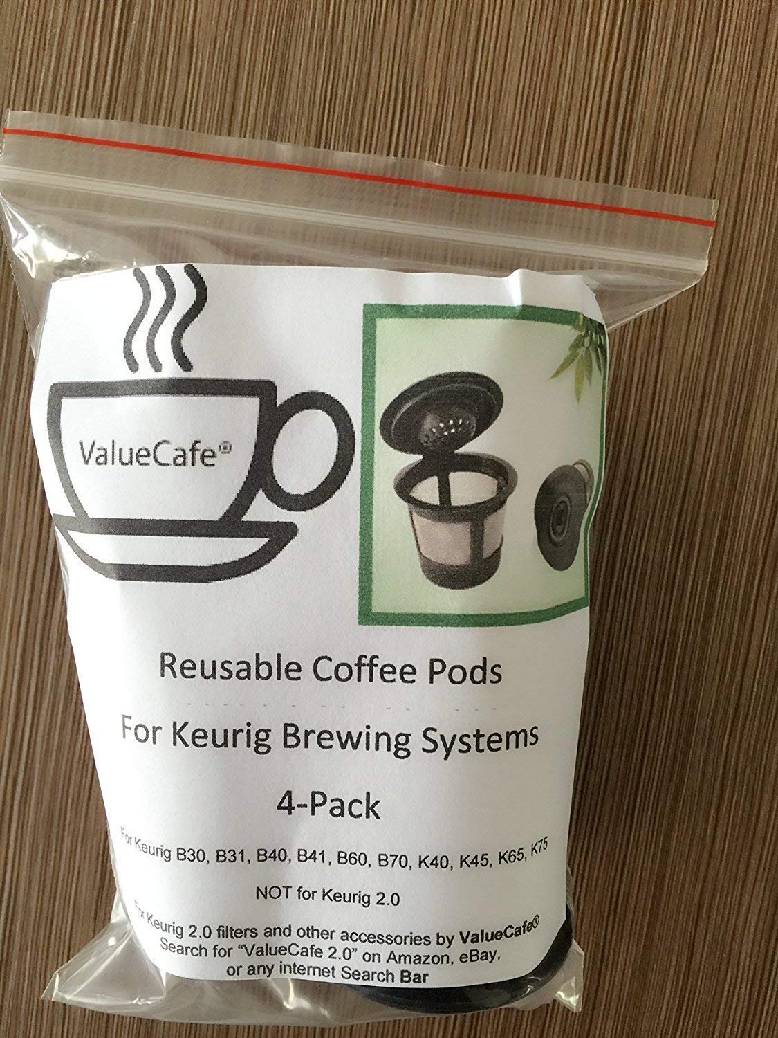 4 Permanent Coffee Filters For Keurig B30, B31, B40, B41, B60, B70, K40