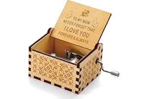 DARICANO Mom Gifts from Daughter Son, Personalized Music Boxes Easter Basket Stuffers, Sentimental Gift for Mother Parents Women, Unique Present for Mothers Day Birthday