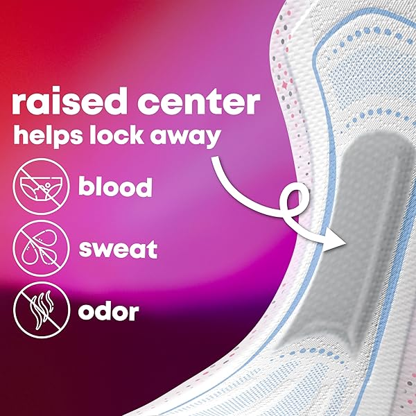 U BY KOTEX BALANCE ULTRA THIN PADS WITH WINGS, HEAVY ABSORBENCY, 46 COUNT (PACKAGING MAY VARY)