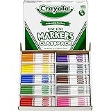 Crayola Fine Line Markers, Back to School Supplies Classpack, 10 Assorted Colors , 200 Count