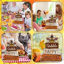 Lineshading 4 Pcs Fall Decorations for Home