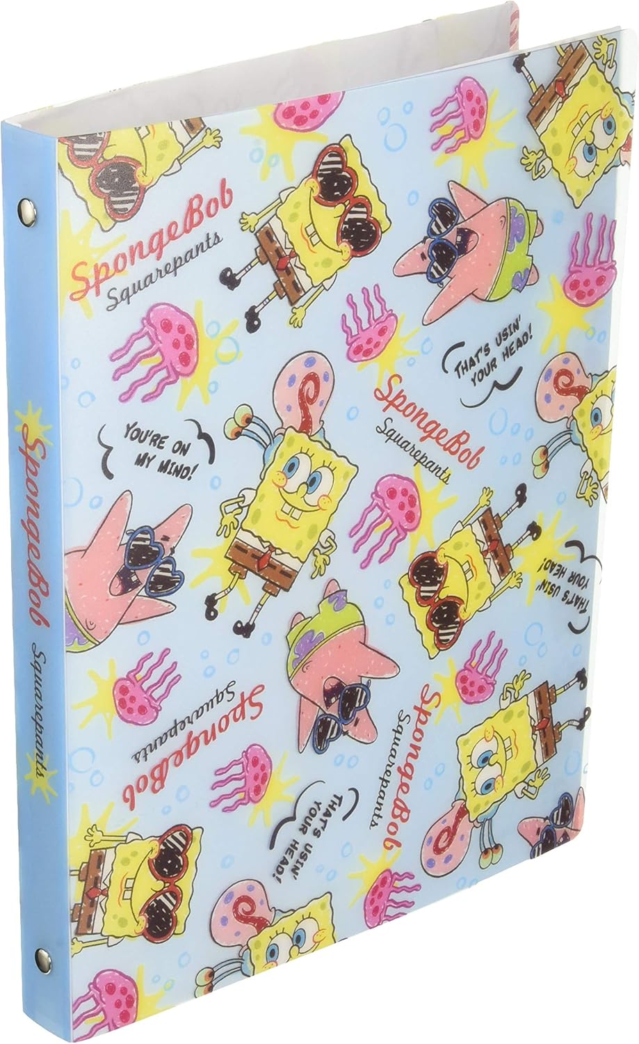 Amazon Co Jp ティーズファクトリー スポンジボブ ルーズリーフ バインダー らくがき チラシ H27 5 W21 5 D2 5cm Sb lc ホーム キッチン