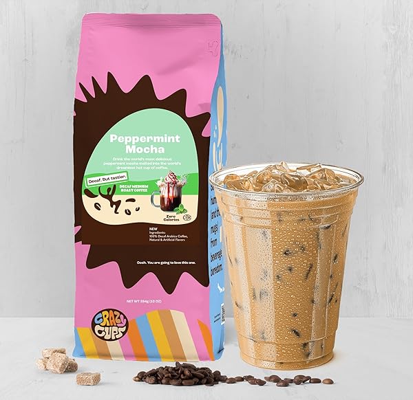 CRAZY CUPS DECAF PEPPERMINT MOCHA 10 OZ