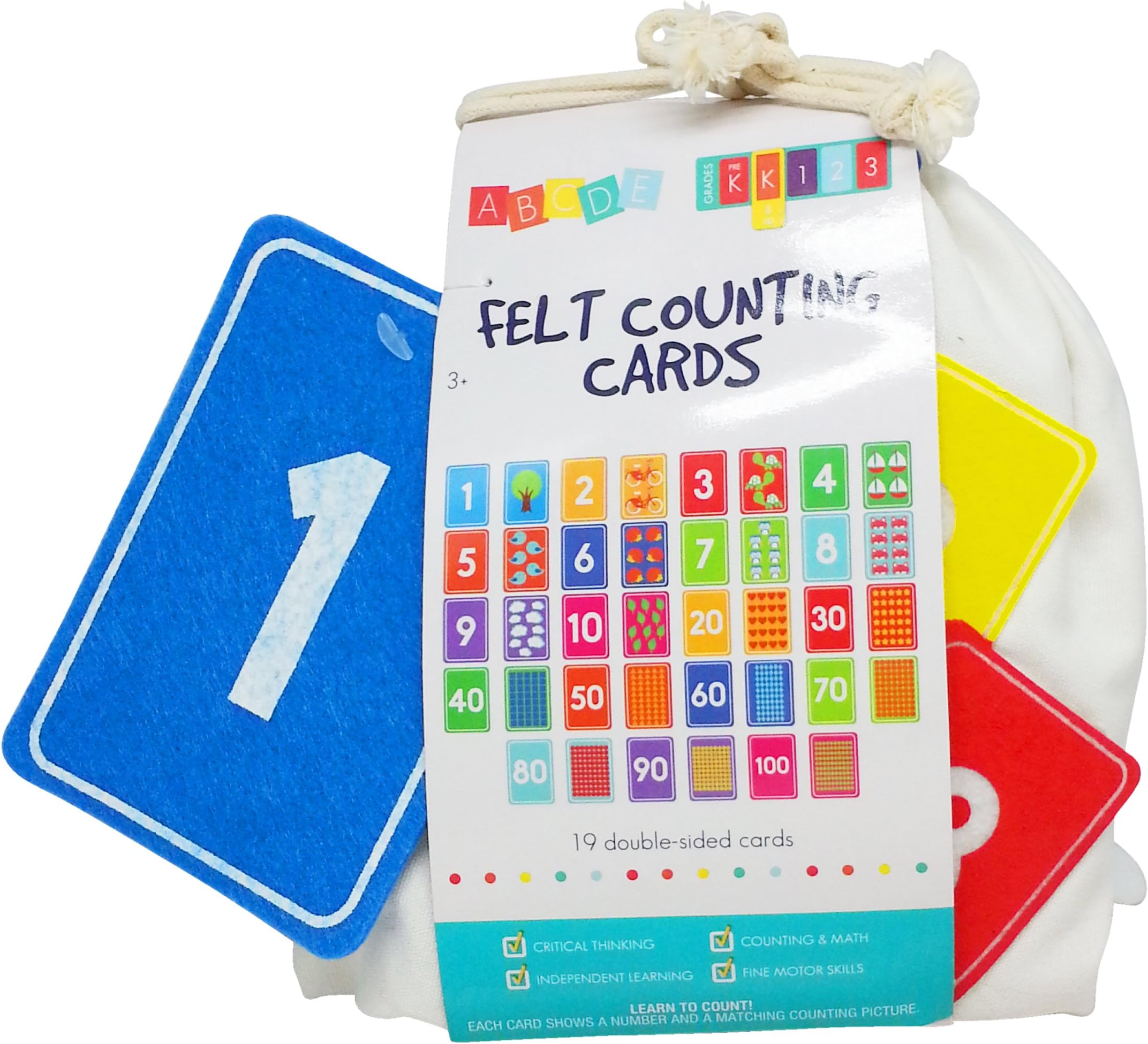 Hgusa Felt Counting Cards – Number Learning for Toddlers and Preschoolers