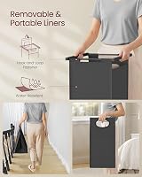 VASAGLE Laundry Basket with 4 Pull-Out Liners and 2 Shelves 160 L view 7