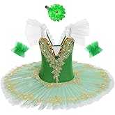 AFAVOM Girls Camisole Skirted Leotard Swan Lake Ballet Dance Outfit Tutu Princess Dress Ballerina Costume for Performance