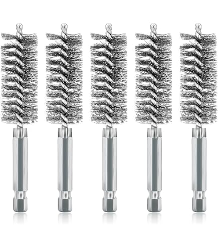 Weiler Brosse à bout métallique, tasse enduite, tige ronde, acier inoxydable 302, fil serti, diamètre 1,27 cm, diamètre du fil 0,014 cm, tige 6,35 mm, 25 000 tr/min (lot de 1