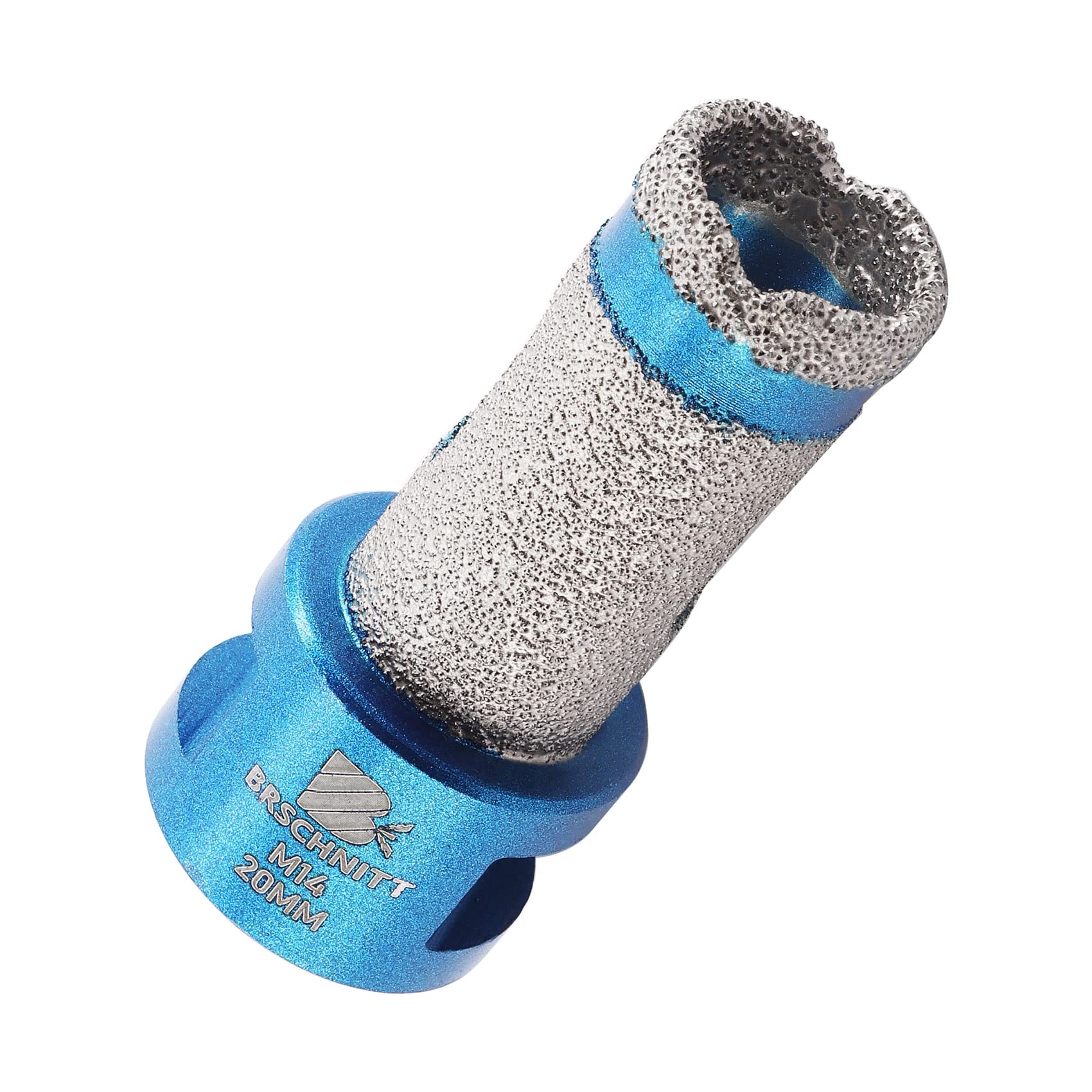 Diamond Core Drill Bit - BRSCHNITT Diamond Finger Milling Bit 20mm for Drilling Enlarging Shaping Round Bevel Holes in Porcelain,Ceramic,Granite,Marble M14 thread
