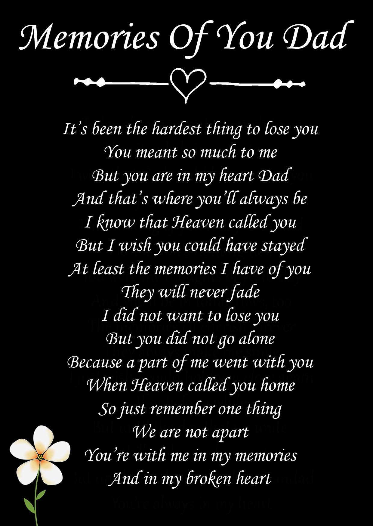 dad memorial keepsake