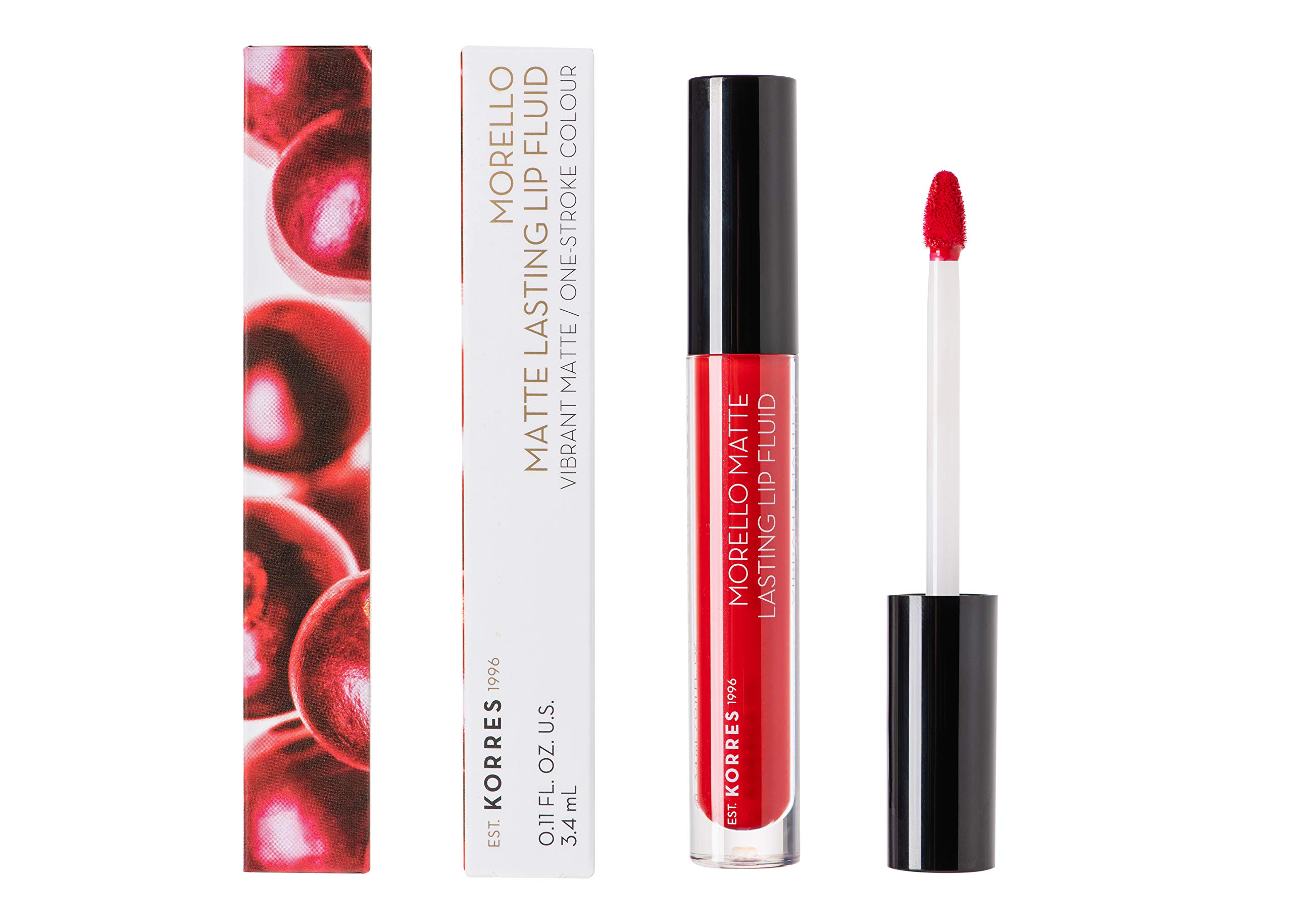 KORRES Morello Matte Lasting Lip Fluid No. 53 Red Velvet 3.4 ml