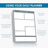 Clear Mind Concepts A4 Daily Planner Pad 100 Undated Tear-Off Sheets 120gsm view 3