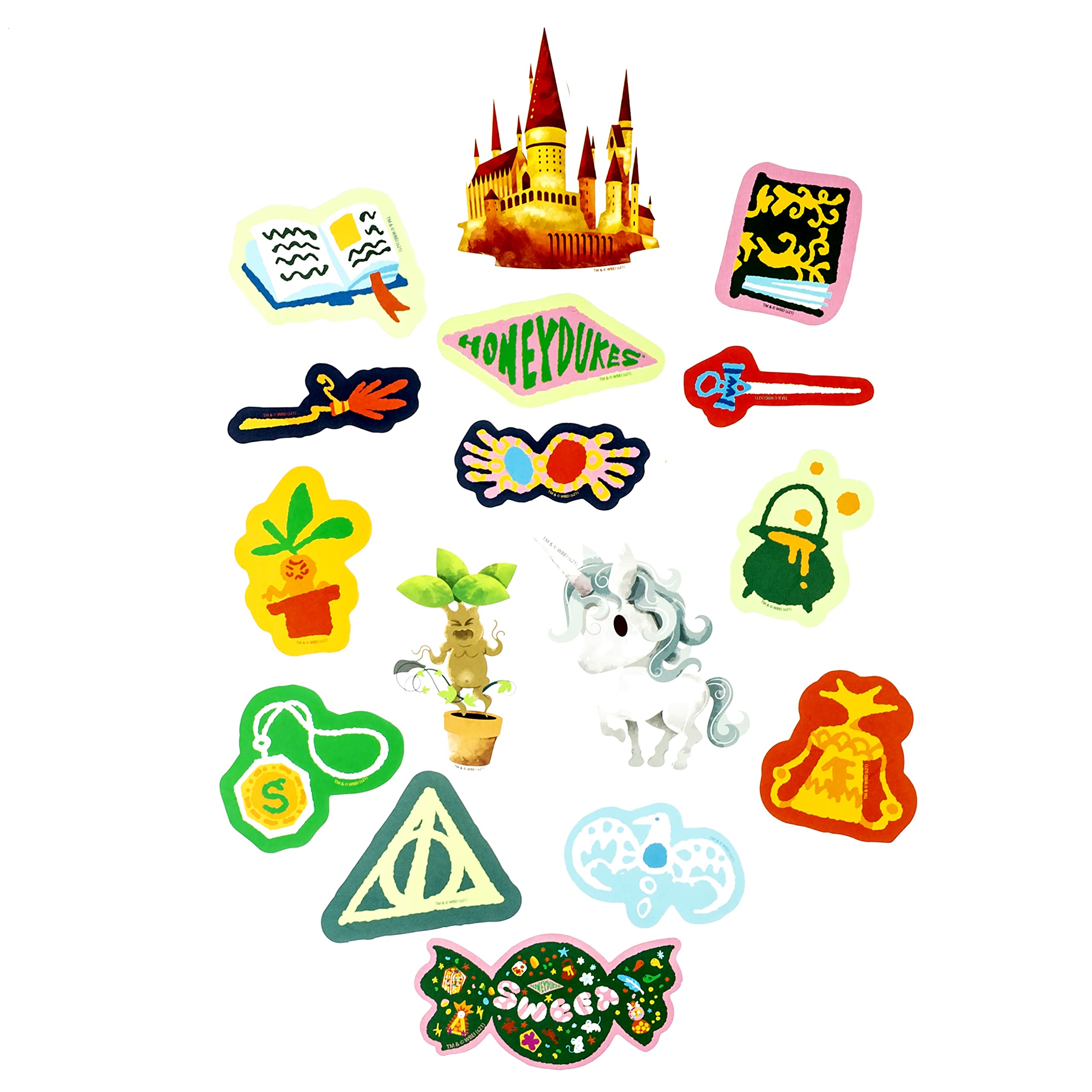 Conquest Journals Harry Potter Waiting for My Letter Sticker Pack, Officially Licensed, 50 Unique Stickers, Waterproof and UV Resistant, Great for All Your Gadgets, Potterfy All The Things