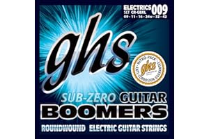 GHS STRINGS GHS Sub-Zero Guitar Boomers - Electric Guitar Strings - Extra Light (009-042)