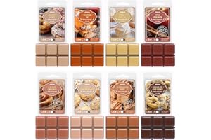 ARVIDSSON Scented Wax Melts, Bakery Soy Wax Melts Cubes for Wax Warmer, Fall Scented Wax Melts, Strong Scent Autumn Fragrance Wax Tarts - Pumpkin Pie, Apple Cinnamon, Vanilla Cupcake and More