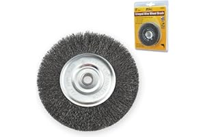 IVY Classic 39051 3-Inch x 1/2 - 3/8-Inch Arbor, Carbon Steel Crimped Wire Wheel Brush - 0.008-Inch Fine, 1/Card