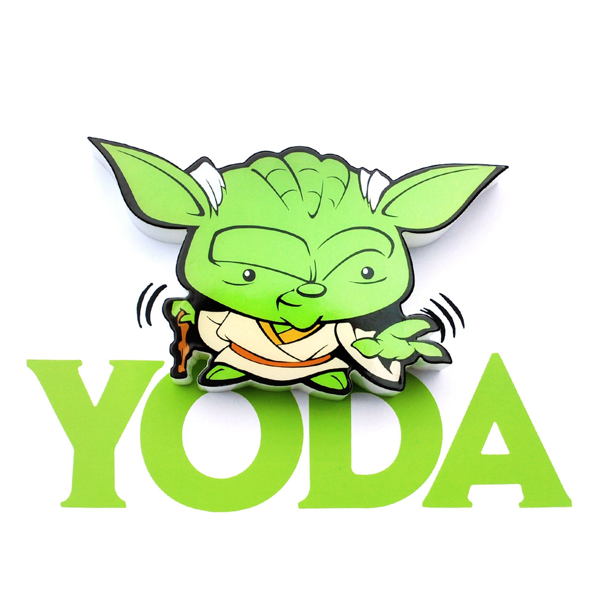 3D Light FX Star Wars Yoda 3D Deco Mini-Sized LED Wall Light