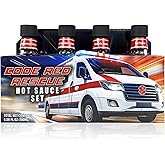 Hot Sauce Variety Pack Code Red– 4 Pack of Habanero Hot Sauce with Jalapeno and Taco Sauce Flavors – Bold Red Sauces Blend in Convenient Bottles