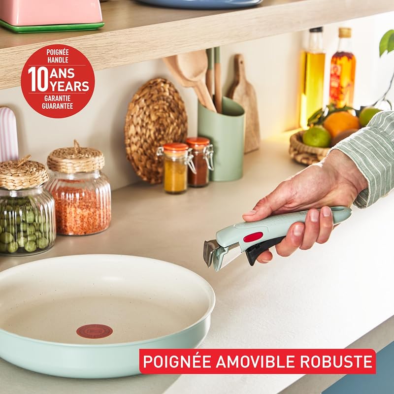 Ingenio Serenity - Batterie de cuisine 4 pièces avec poignée amovible