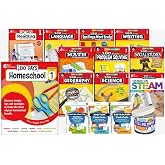 180 Days&reg; Homeschool Grade 1 Set: Every Subject, Every Day (ten 180 Days&reg; activity books, three flash card decks, and one In a Jar activity cards, and a parent guide): Every Subject, Every Day