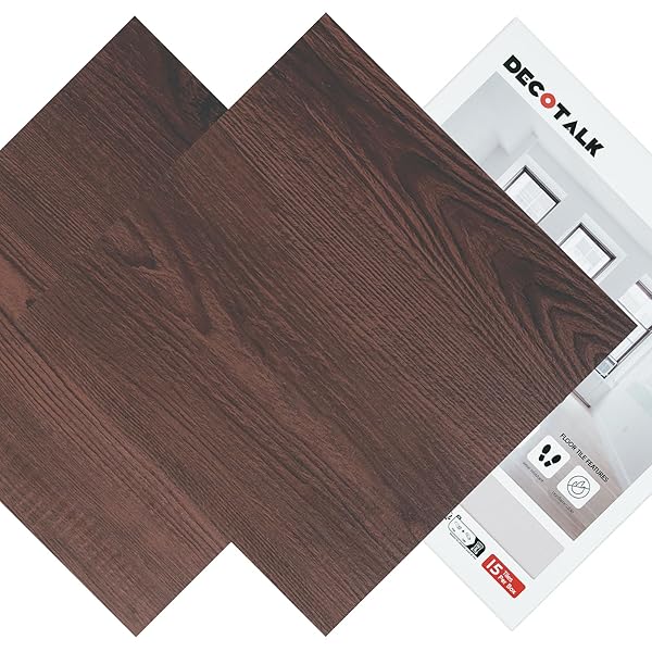 DECOTALK PEEL AND STICK FLOOR TILE WATERPROOF 30...
