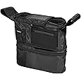Larktale Universal Stroller Organizer | 2-in-1 Stroller Handlebar Console with Two Insulated Cup Holders, Multiple Storage Pockets, Phone Holder, Removable Shoulder Strap and Zippered Clutch | Removable Cooler Pouch for Transporting Baby's Food, Drinks, and Medicine | Fits most Strollers and Stroller/Wagons