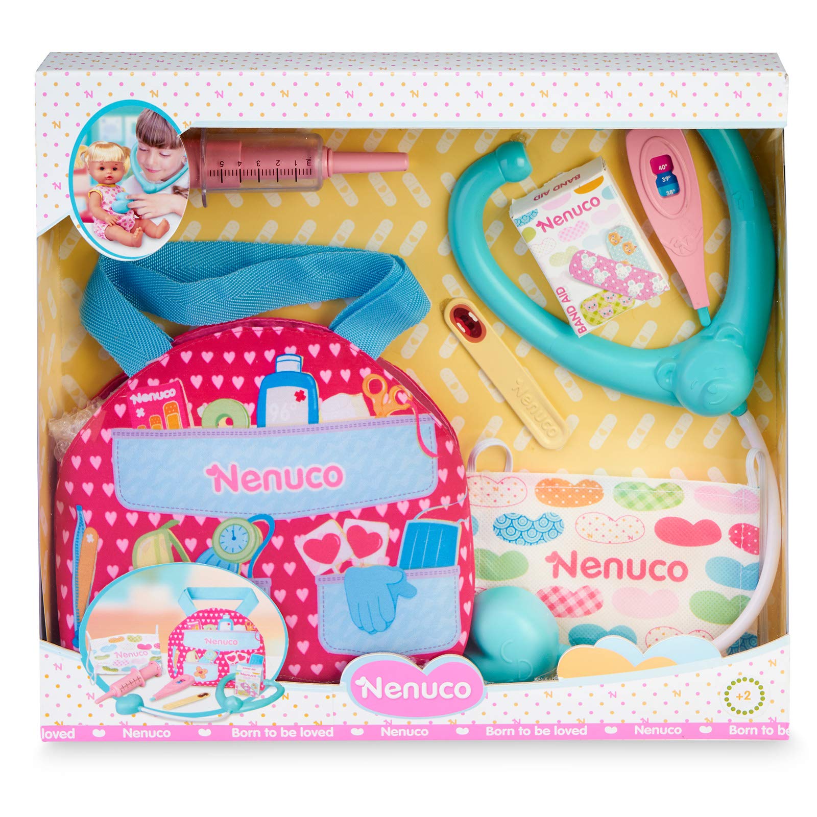 Nenuco - Emergency-aid kit, medical accessories for dolls, recommended from 3 years (Famosa 700016295)