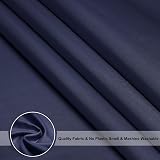 EurCross Navy Blue Shower Curtain 180x180cm Quick Dry Water-Resistant 12 Hooks view 2