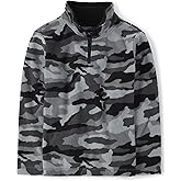 The Children's Place boys Warm Fleece Quarter Zip Pullover