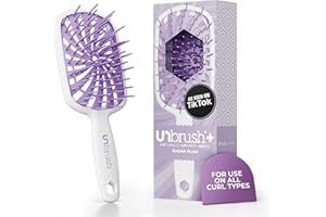 FHI Heat UNbrush Plus — Curly Hair Brush for Gentle & Effective Detangling on Wet or Dry Fragile Hair Types — Detangler Brush