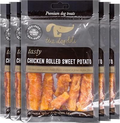 Petface The Dog Deli Chicken Rolled Sweet Potato Treat 100g Pack of 5