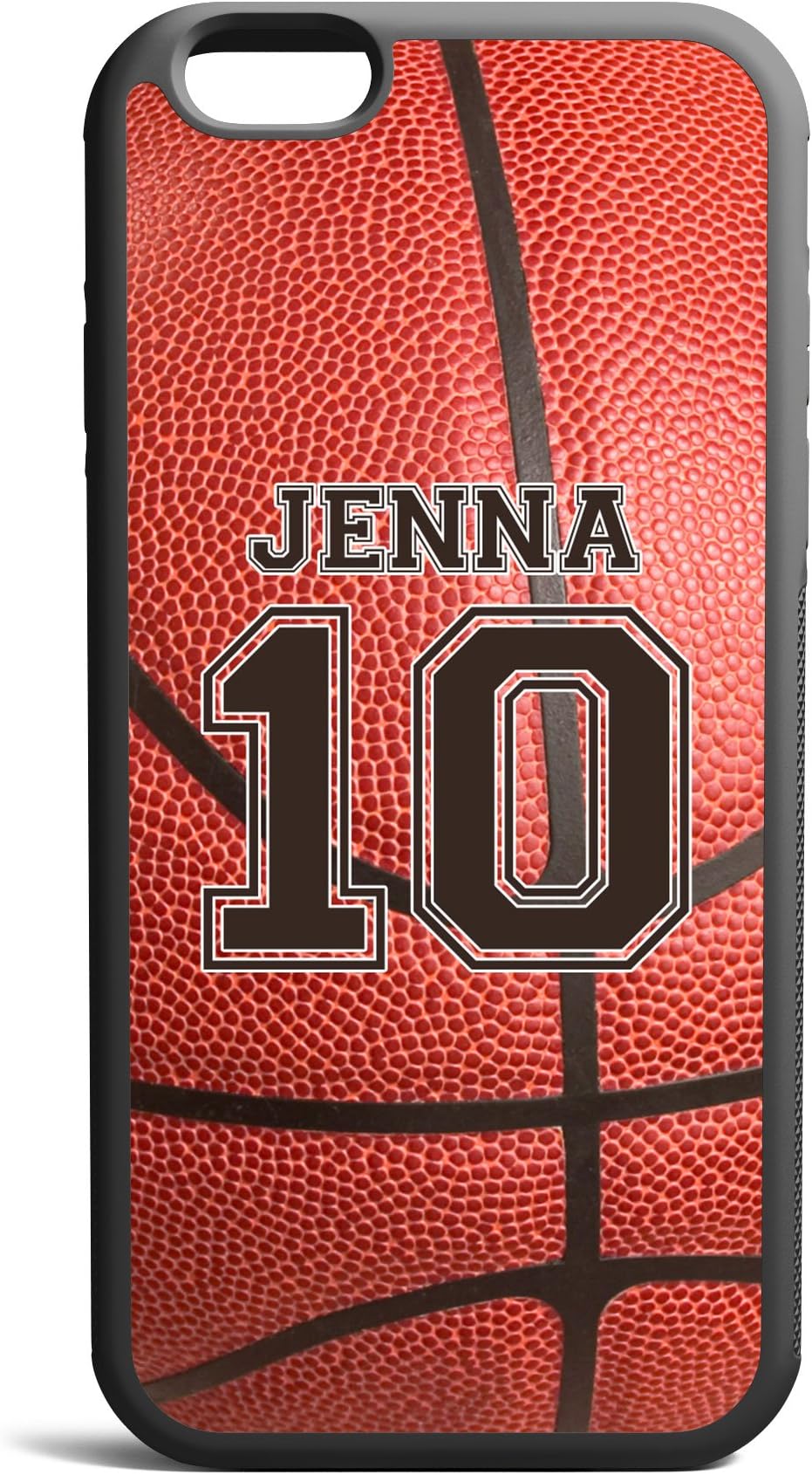 iCustoms iPhone 5C Basketball Case With Name And Number, Basketball Custom Case, Cover Rubber Black Basketball iPhone Case