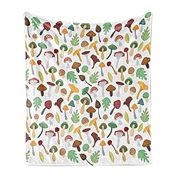 Ambesonne Forest Throw Blanket, Botanical