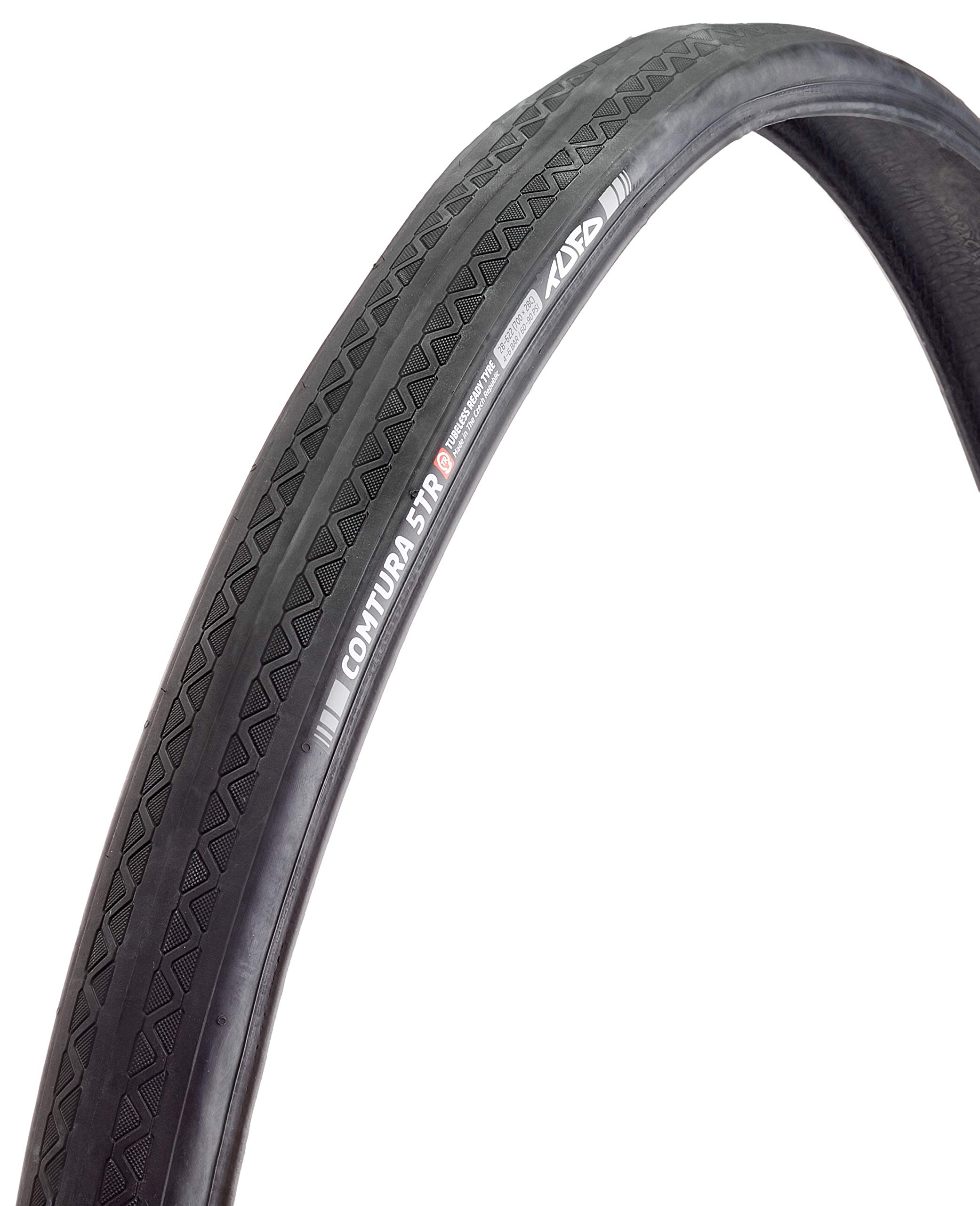 TUFO black, cover comtura 5tr tubeless 25mm 28" Unisex adult, one size