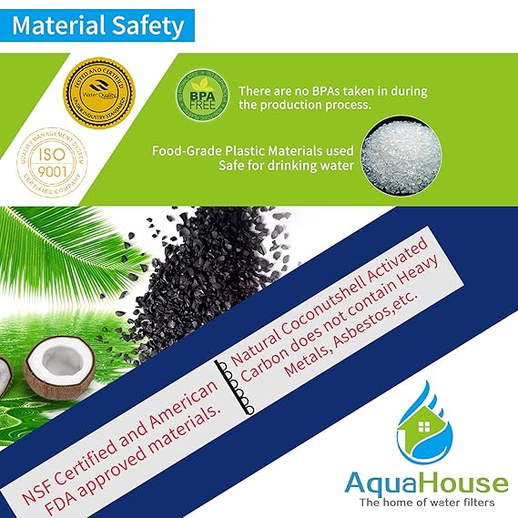3x AquaHouse AH-UIF Filtro universal de agua para nevera ...
