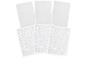 NIUBIER Clear Rhinestones Stickers, 2100pcs Self Adhesive Rhinestones for Face, Bling Jewel Stickers, Crystal Gem Stickers for Crafts, Makeup, Face, Hair, Assorted Size…
