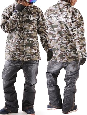 Amazon Namelessage ネームレスエイジ 全4色 デニム プリント パンツ スノーボード ウェア 上下セット コーチジャケット パンツ 2点セット メンズ レディース Ndd Set Ndd 04 D 479 Dd4 Xxlサイズ スノボ ウェア スキー ウェア ウエア 男性用 女性用 スノボー