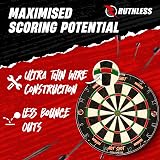 Ruthless Hot Shot Dart Board Endurance 450mm 38mm Depth with 2 Sets Darts view 3