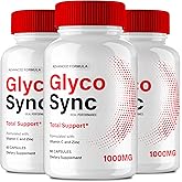 Glyco Sync Glyco Optimizer Capsules, GlycoSync Blood Formula Support Supplement Pills, Premium Formula for Healthy Circulation & Stable Levels, All Natural GlycoSync Pills Reviews (3 Pack)