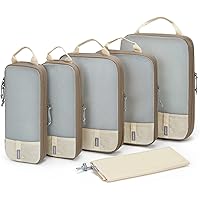 Compression Packing Cubes for Suitcases, BAGSMART 6 Set/4 Set/2 Set Travel Organizer Cubes for Travel Essentials, Expandable 
