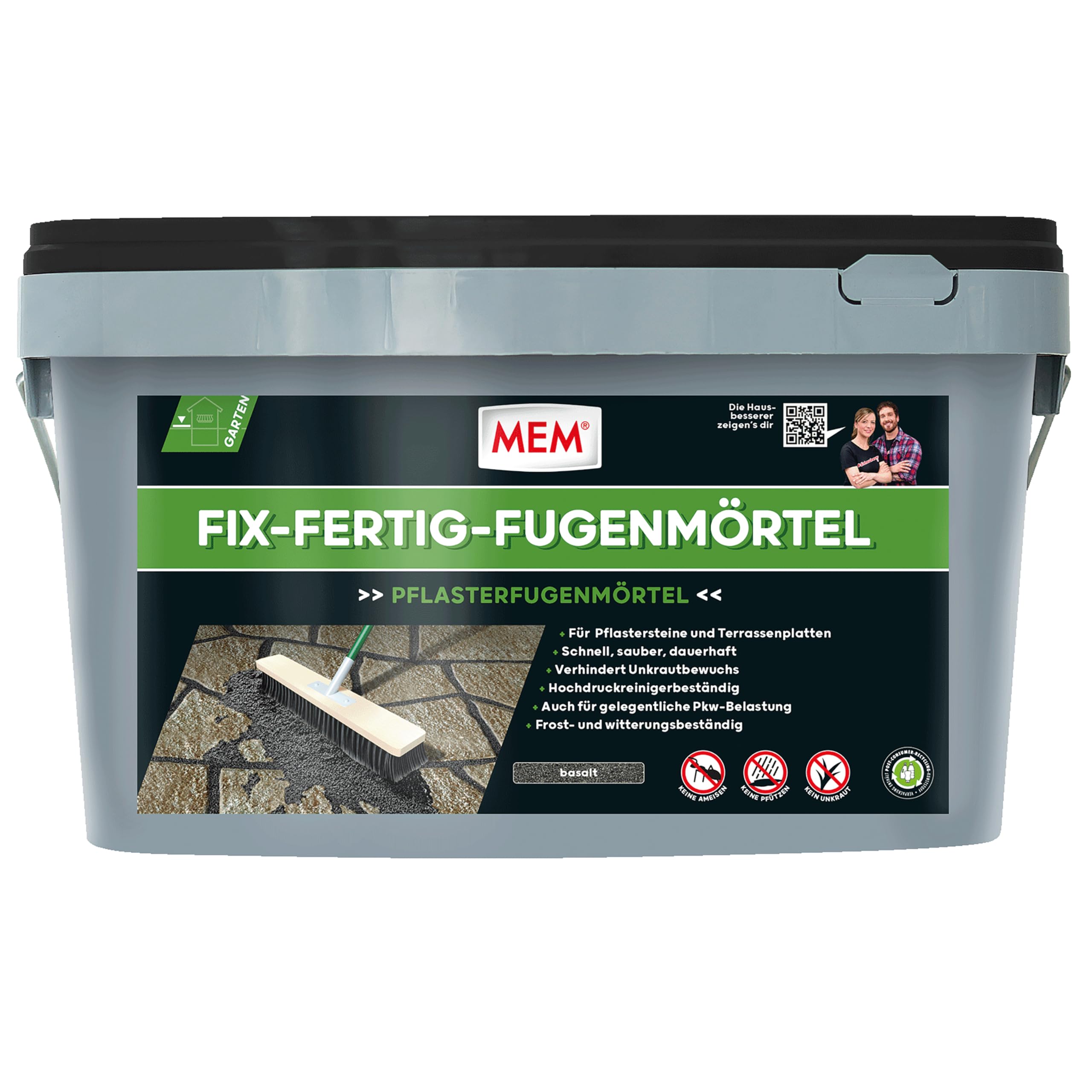 MEM Fix Ready Grout Basalt 25 kg