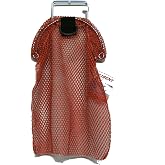 Trident Galvanized Wire Handle Mesh Gear and Game Bags with D-Ring (Medium, Red 15" x 20")