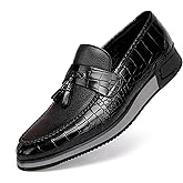 Casual Men's Dress Sneakers Shoes, Fashion Business Loafer Classic Leather Dress Shoes for Mens